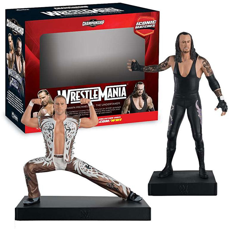 Eaglemoss WWEUK801 Scale The Undertaker and Shawn Michaels- WWE Championship Figurine