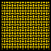 Scale Motorsport 1312 1/12 Kevlar Fiber Basket Weave Yellow on Black Waterslide Decal