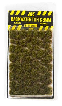 AK Interactive 8128 Diorama Series: Backwater Tufts 8mm (Self Adhesive)