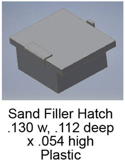 Cal Scale 733 Ho Alco Sand Filler Hatches 2Pk