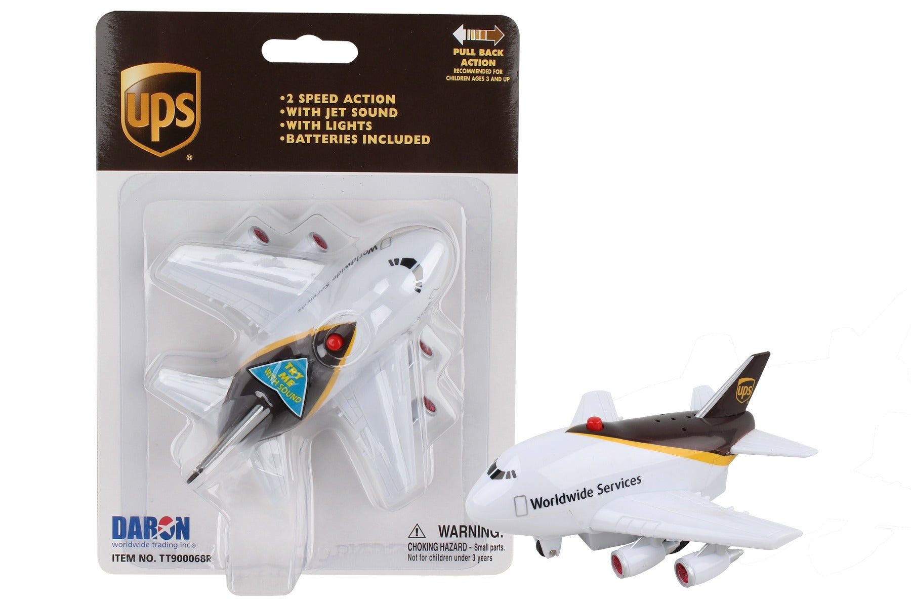 Daron Toytech TT900068 Ups Pullback W/Light & Sound