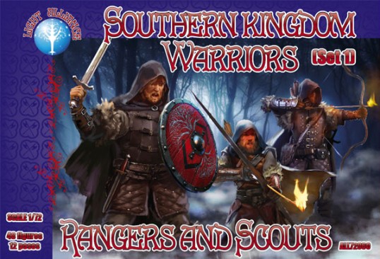 Alliance Figures 72060 1/72 Southern Kingdom Warriors Set #1: Rangers & Scouts Figures (48)