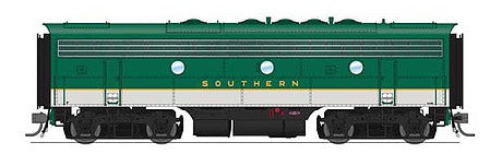 Broadway Limited 6693 HO Scale EMD F7B - Sound and DCC - Paragon4 -- Southern Railway 4392 (green, imitation aluminum)