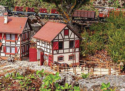 Pola 331727 G Scale Stables -- Kit - 13-3/16 x 12-13/16 x 14-1/2" 33.5 x 32.5 x 36.8cm