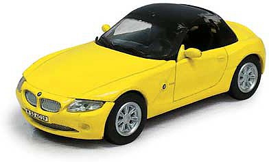 Atlas 3009926 15707 Scale BMW Z4 Roadster Convertible - Assembled -- Top Up (yellow, black)