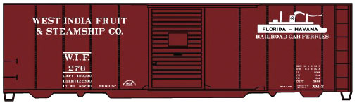 Accurail 3547 Ho 40'Steel Boxcar Wif&S