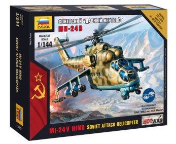 Zvezda 7403 1/144 Russian MI24v Hind Attack Helicopter (Snap)