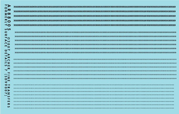 Archer Fine Transfers 88005 Surface Details: Perfect Weld Beads (Various Scales)