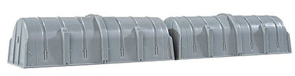 Walthers Scenemaster 3195 HO Scale Glass-Fiber Style Cushion Coil Car Hood -- Kit 2-Pack