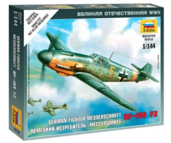 Zvezda 6116 1/144 Bf109F2 Fighter (Snap)
