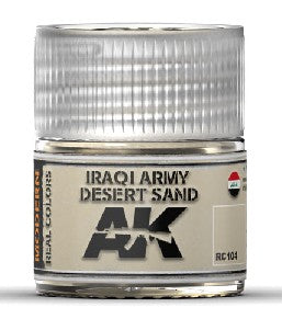 AK Interactive RC104 Real Colors: Iraqi Army Desert Sand Acrylic Lacquer Paint 10ml Bottle