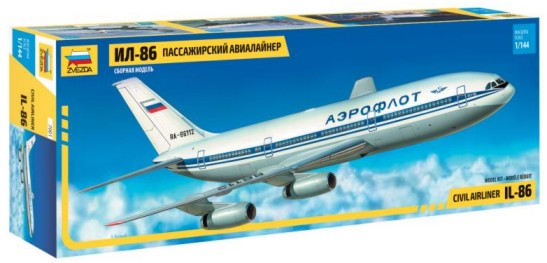 Zvezda 7001 1/144 IL86 Passenger Airliner