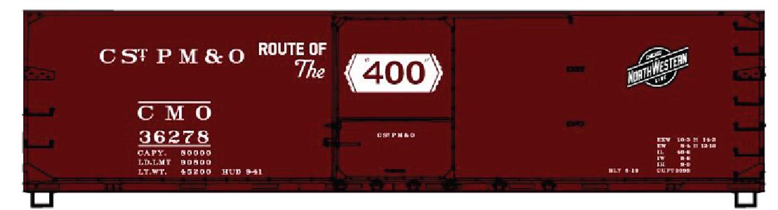 Accurail 46222 Ho Ds Wood Boxcar Cmo/Nw