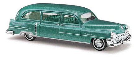 Busch 43483 HO Scale 1952 Cadillac Station Wagon - Assembled -- Metallic Green