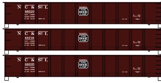 Accurail 37584 Ho 41'Steel Gondola Nc&Stl 3#