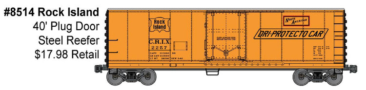 Accurail 8514 Ho 40'Pd Steel Reefer Ri