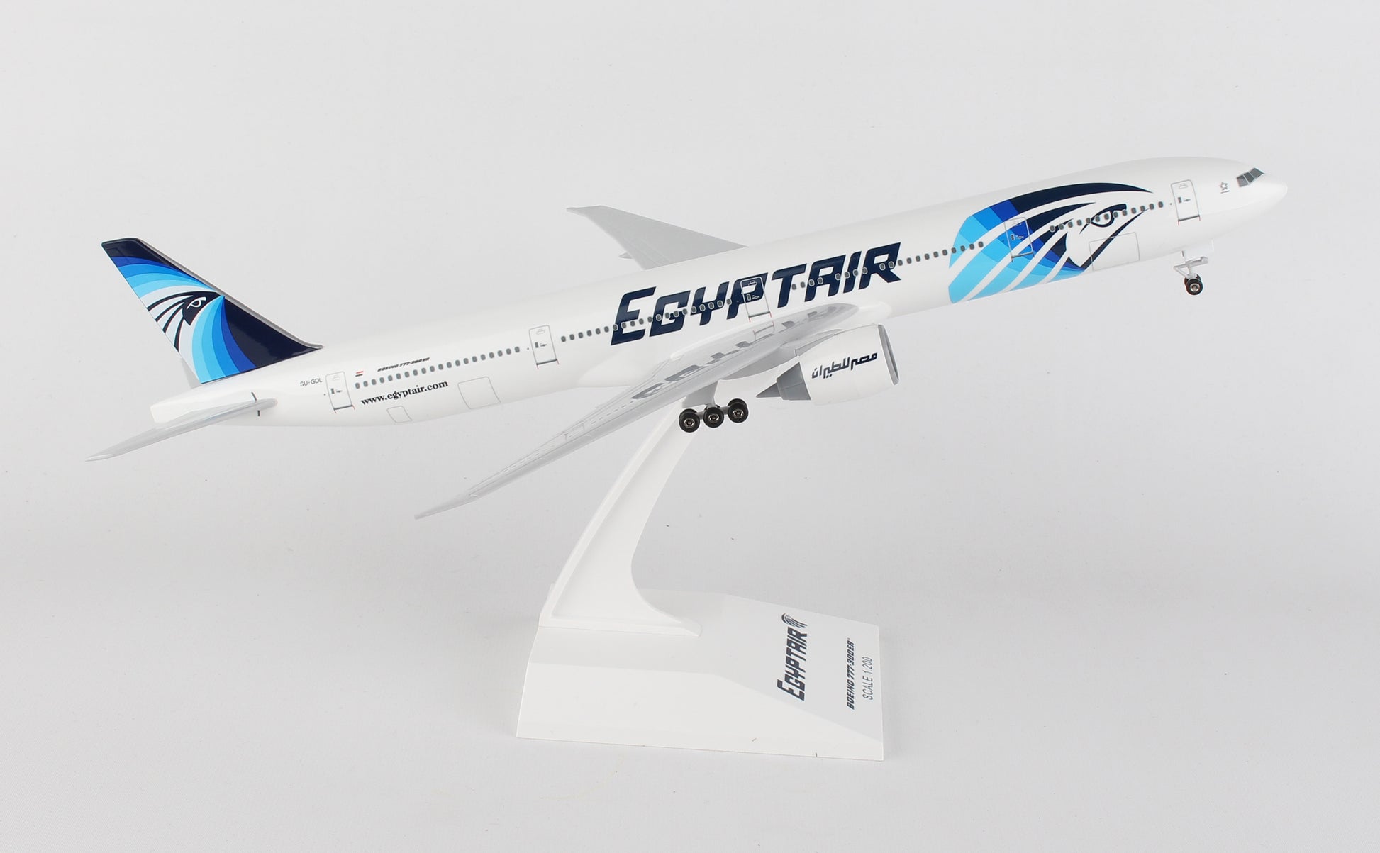 Skymarks SKR855 Skymarks Egypt Air 777-300 1/200 W/Gear Reg# Su-Gdl