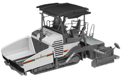 NZG 671-07 1/50 Scale Jean Lefebvre - Vogele Super 1900-2 Road Paver