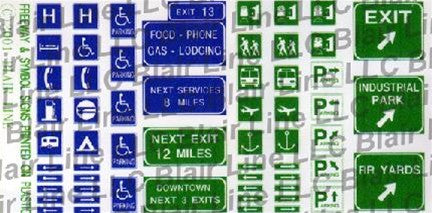 Blair Line 46 N Modern Freeway Traffic Signs