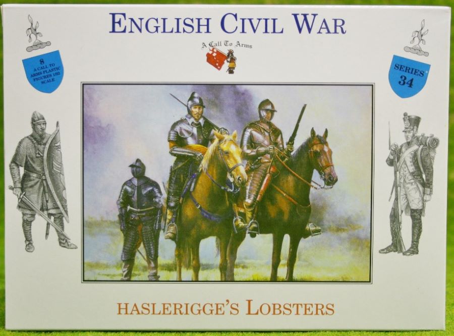 A Call To Arms 34 1/32 English Civil War: Haslerigges Lobsters Cavalry  (4 Mtd)