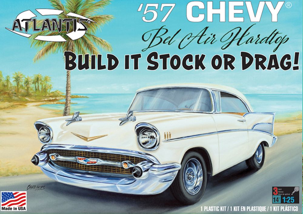 Atlantis Models 1371 1/25 1957 Chevy Bel Air Car (formerly Revell)