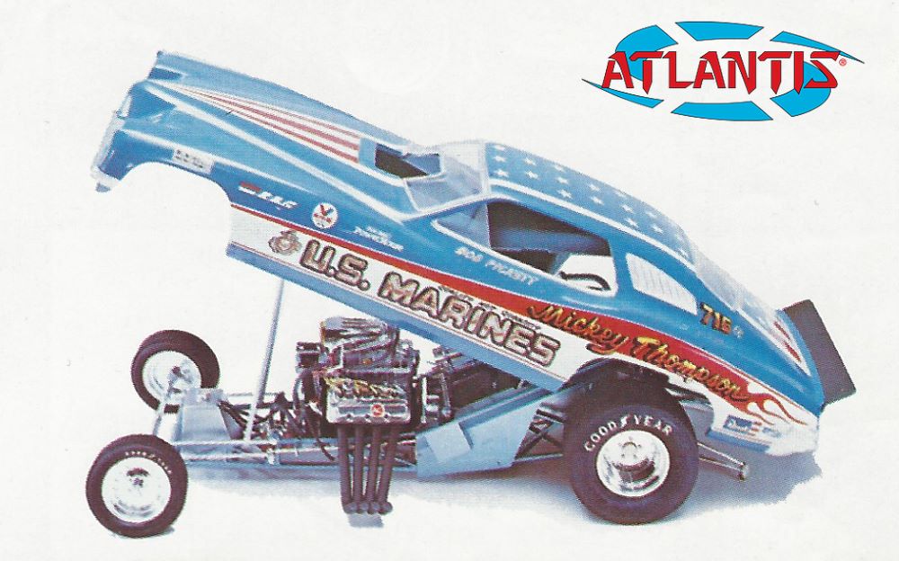 Atlantis Models 1499 1/16 Mickey Thompson US Marines Funny Car (formerly Revell)