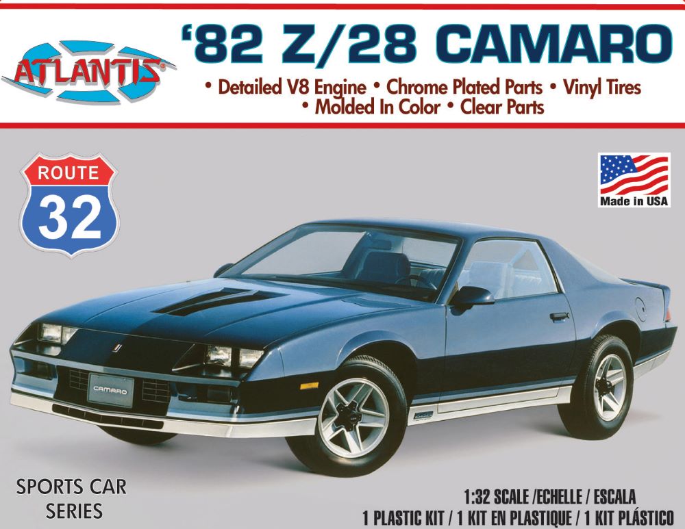 Atlantis Models 2004 1/32 1982 Chevy Camaro Z28 Route 32 Car (formerly Monogram)