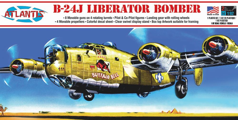 Atlantis Models 218 1/92 B24J Liberator Buffalo Bill Bomber (formerly Revell)