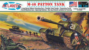 Atlantis Models 301 1/48 US M46 Patton Tank (formerly Aurora)