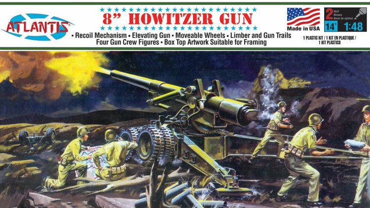 Atlantis Models 307 1/48 US Army 8-inch Howitzer Gun (formerly Aurora)