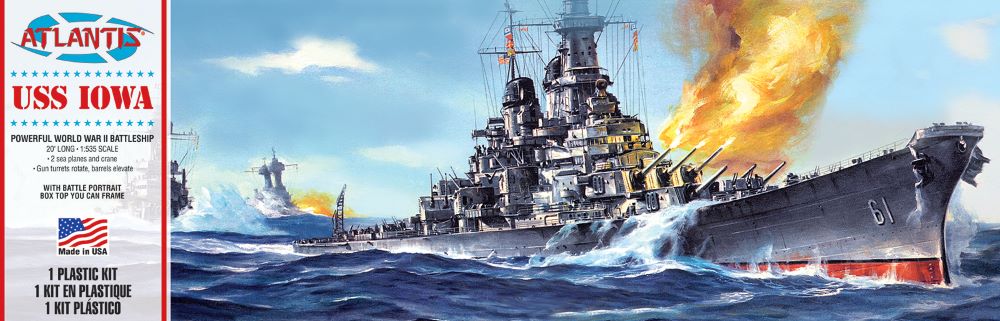 Atlantis Models 369 1/535 USS Iowa Battleship (formerly Revell)