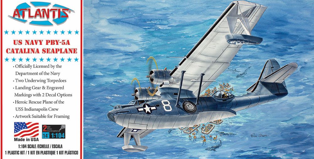 Atlantis Models 5301 1/104 PBY5A USN Catalina Seaplane (formerly Monogram)