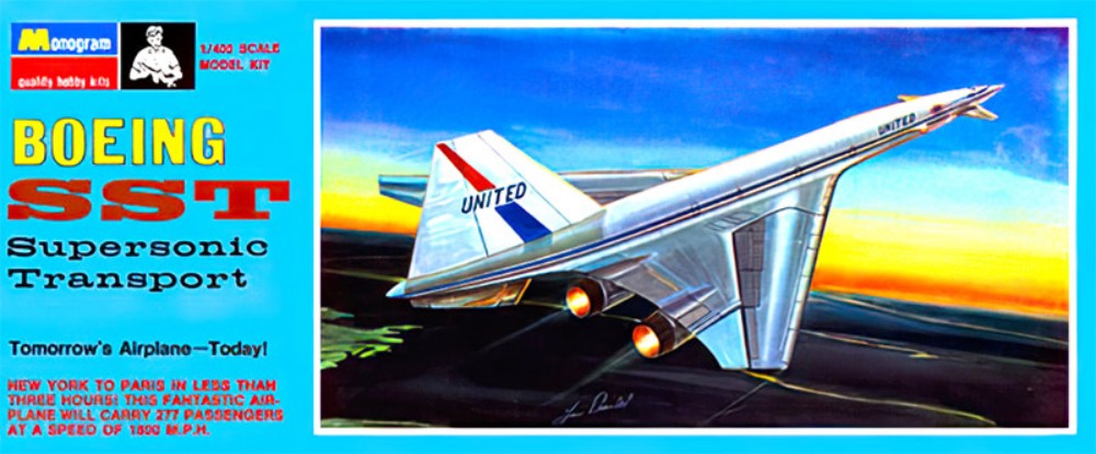 Atlantis Models 6815 1/400 Boeing SST Supersonic Transport Passenger Airliner (formerly Monogram)