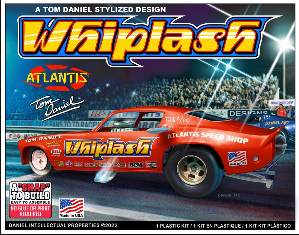 Atlantis Models 8276 1/32 Tom Daniel's Whiplash Camaro Funny Car (Snap) (formerly Monogram)