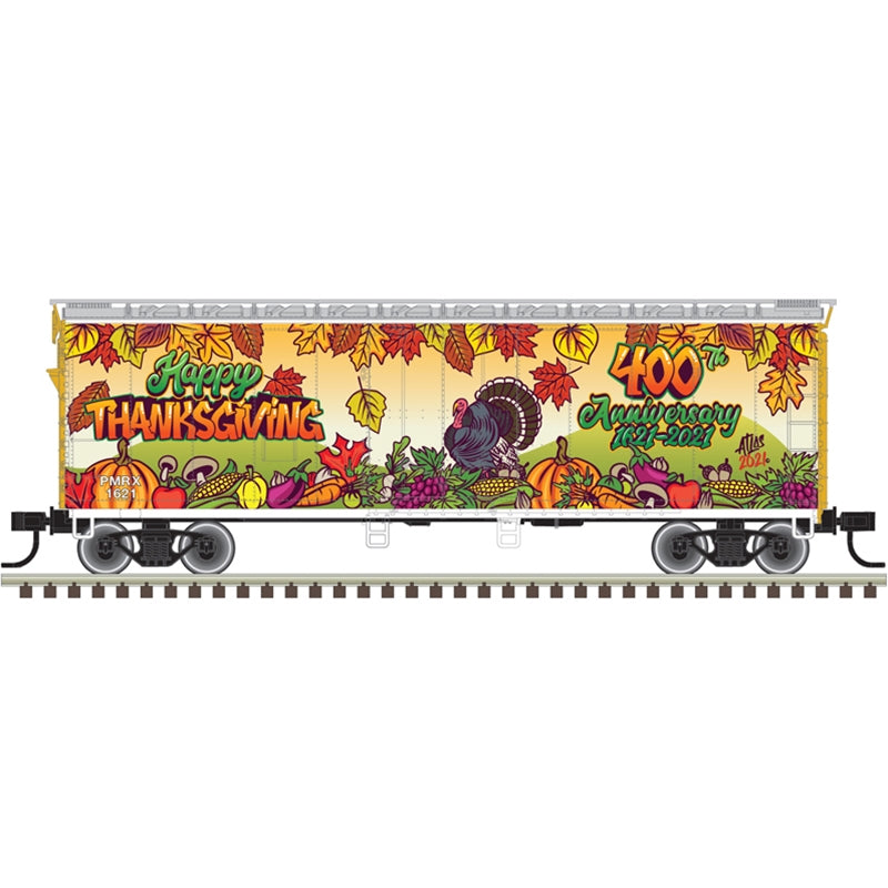 Atlas Trainman 20006766 Ho 40'Pg Boxcar Thanksgiving Special1621