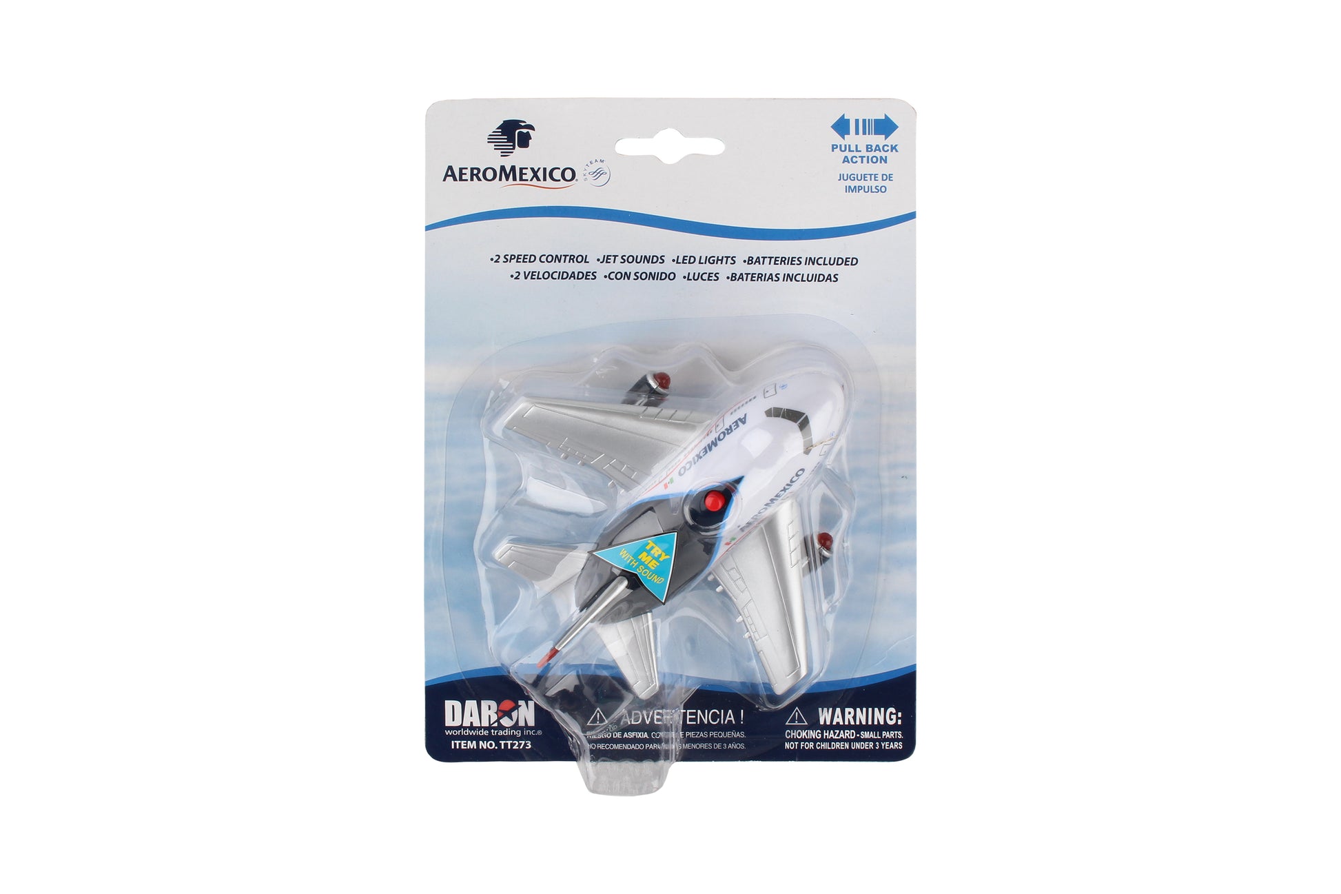 Daron Toytech TT273 Aeromexico Pullback W/Light & Sound