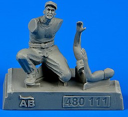 Aerobonus 480111 1/48 WWII US Army Aircraft Mechanic Pacific Theatre (Kneeling)