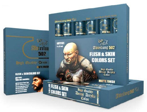 Abteilung 502 1161 Flesh & Skin Acrylic Paint Set (6 Colors) 20ml Tubes (D)