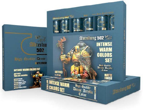 Abteilung 502 1163 Intense Warm Acrylic Paint Set (6 Colors) 20ml Tubes (D)