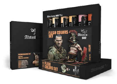 Abteilung 502 301 Flesh Weathering Oil Paint Set (6 Colors) 20ml Tubes