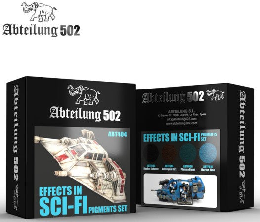 Abteilung 502 404 Effect in Sci Fi Pigment Set (4 Colors) 20ml Bottles