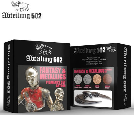 Abteilung 502 405 Fantasy & Metallics Pigment Set (4 Colors) 20ml Bottles