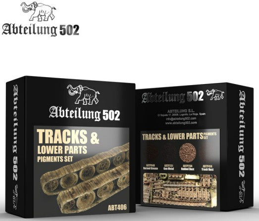 Abteilung 502 406 Tracks & Lower Parts Pigment Set (4 Colors) 20ml Bottles