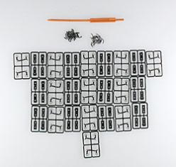 Accurail 1030 HO Scale Accumate(R) Scale-Size Knuckle Coupler w/Draft Gear Box -- 12 Pairs