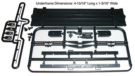 Accurail 131 HO Scale 36' Wood Boxcar Straight Underframe Only -- Includes Details