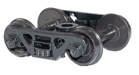 Accurail 152 HO Scale Roller Bearing Truck Sideframes Only -- Black pkg(100)