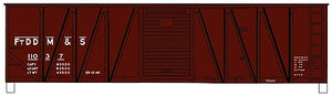 Accurail 4513 HO Scale 40' Single-Sheathed Wood Boxcar w/Steel Doors & Ends - Kit -- Fort Dodge, Des Moines & Southern #11037 (Boxcar Red)