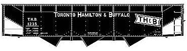 Accurail 7557 HO Scale 70Ton Triple HOpper Th&B