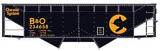 Accurail 7739 HO Scale 50T Os Twin HOpper Ches/B&O