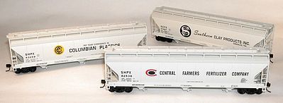 Accurail 8033 HO Scale Private Owner 3-Bay 3#Set